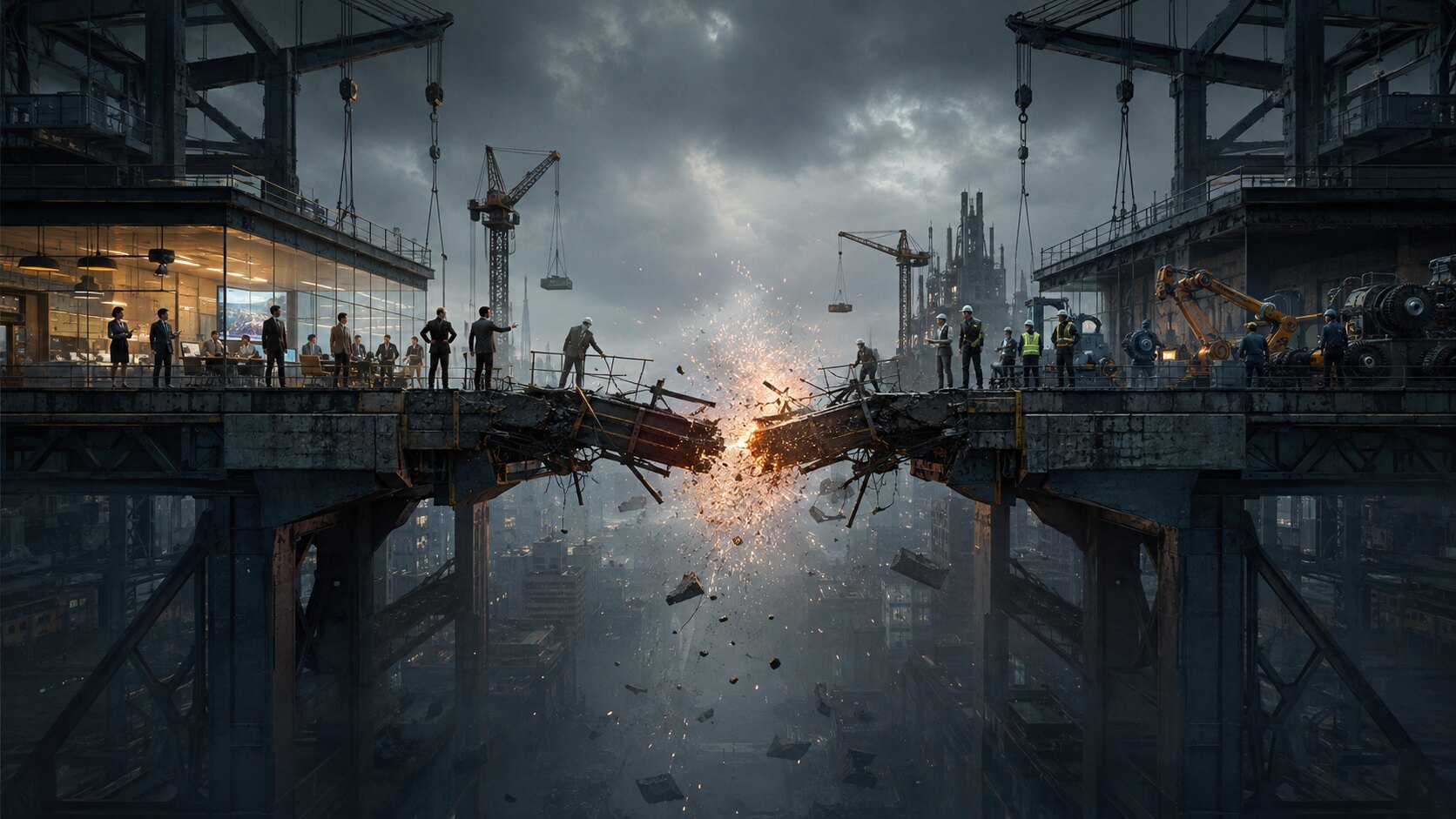 When Structure Fails, Conflict Fills the Gap
